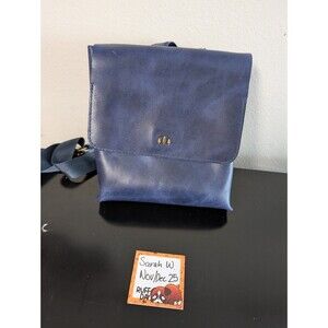 Portland leather goods sierra backpack cowboy blue